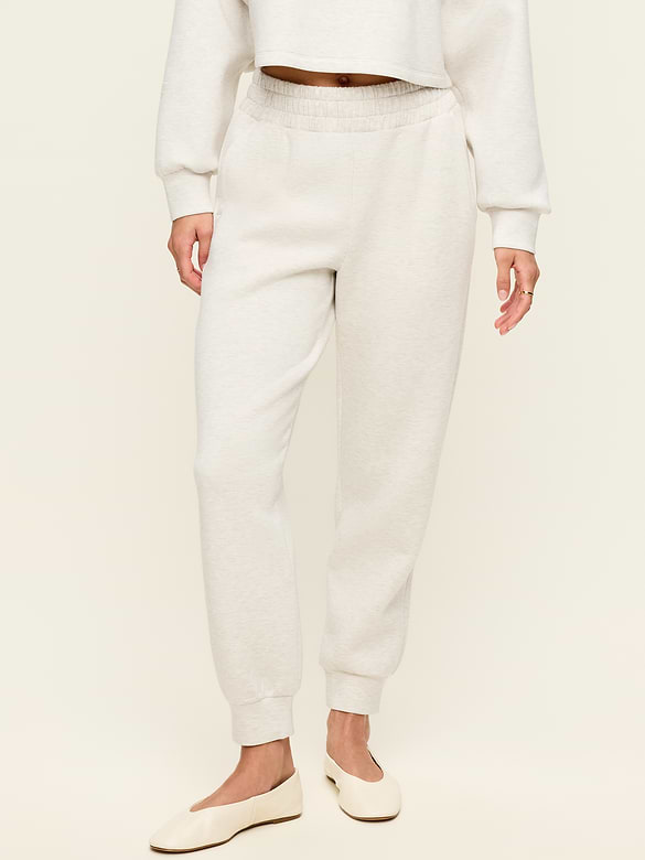 High-Waisted Bounce Fleece Jogger Sweatpants