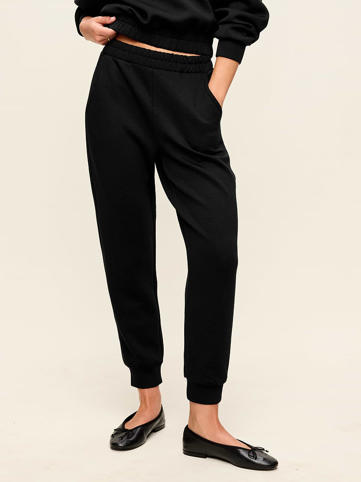 Image number 1 showing, High-Waisted Bounce Fleece Jogger Sweatpants