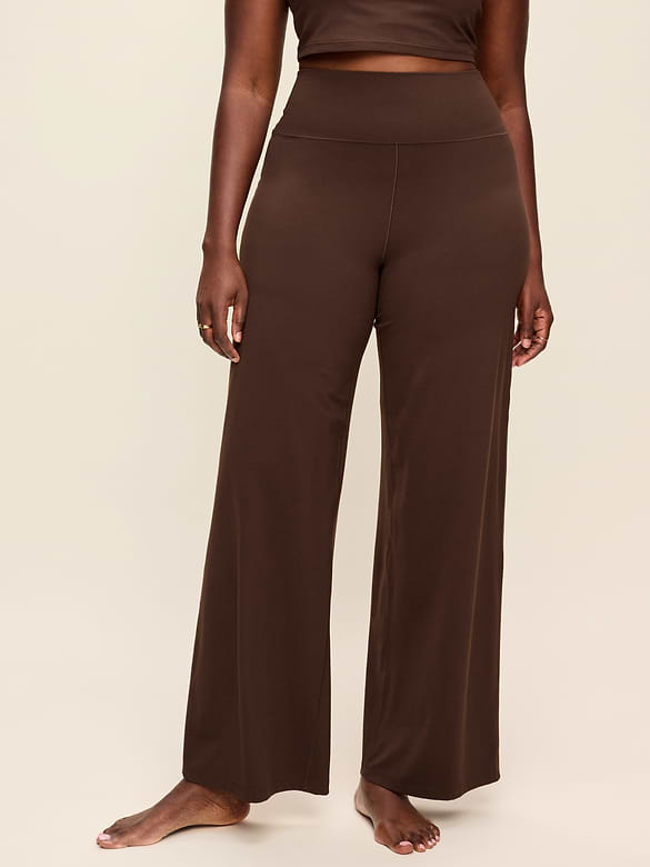 High-Waisted StudioSmooth Wide-Leg Pants