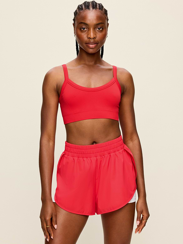 Light Support Fluid Seamless Ribbed Sports Bra