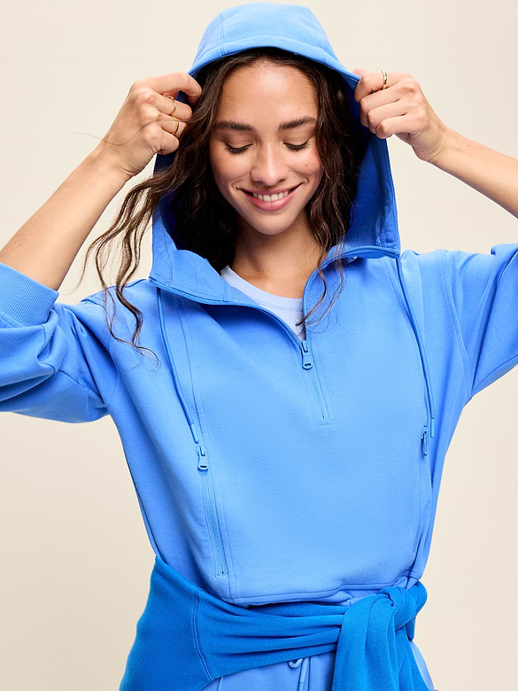 Dynamic Fleece Half-Zip Hoodie Sweatshirt
