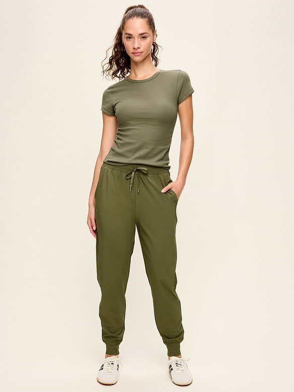 High-Waisted SleekTech Joggers