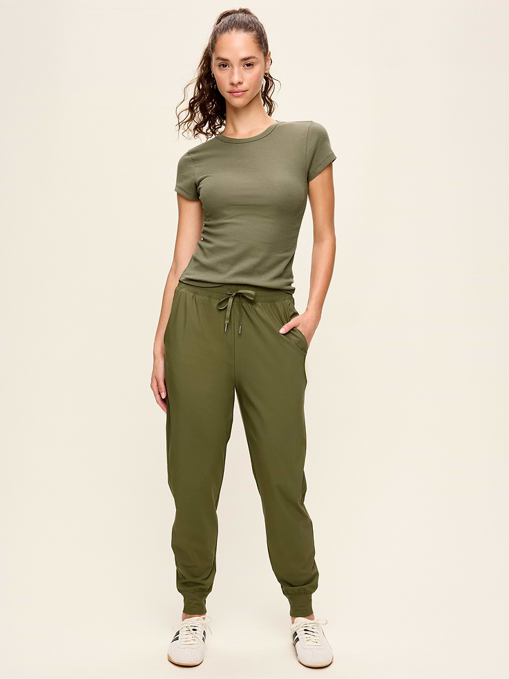 Image number 2 showing, High-Waisted SleekTech Joggers