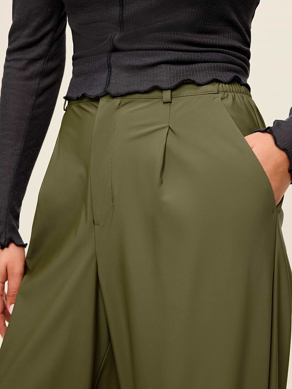 High-Waisted SleekTech Trouser Pants