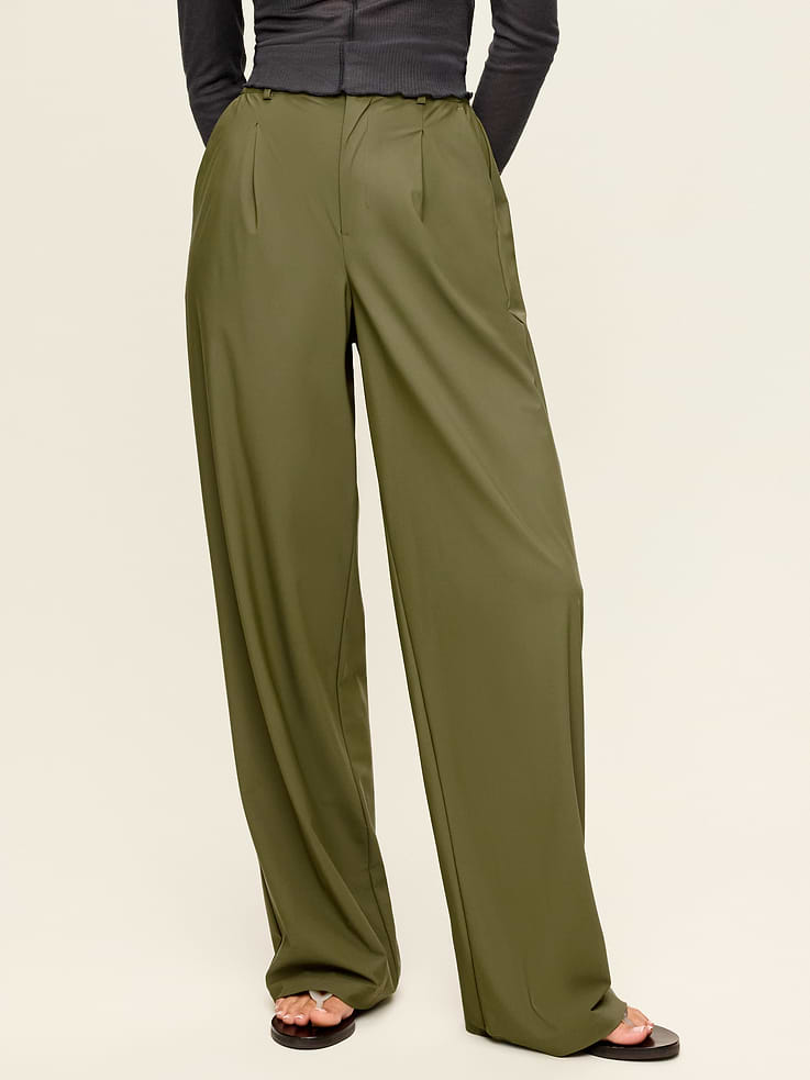 Image number 1 showing, High-Waisted SleekTech Trouser Pants