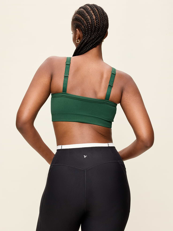 L'image numéro 4 présente Soutien-gorge de sport côtelé à maintien léger sans coutures