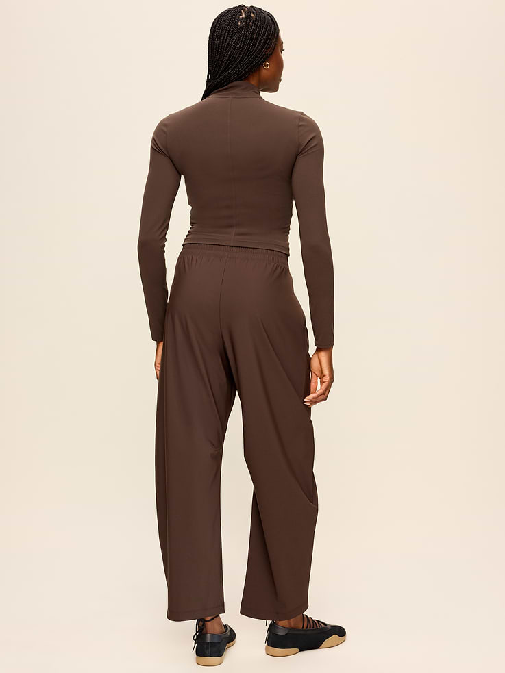 Image number 3 showing, High-Waisted SleekTech Barrel Ankle Pants