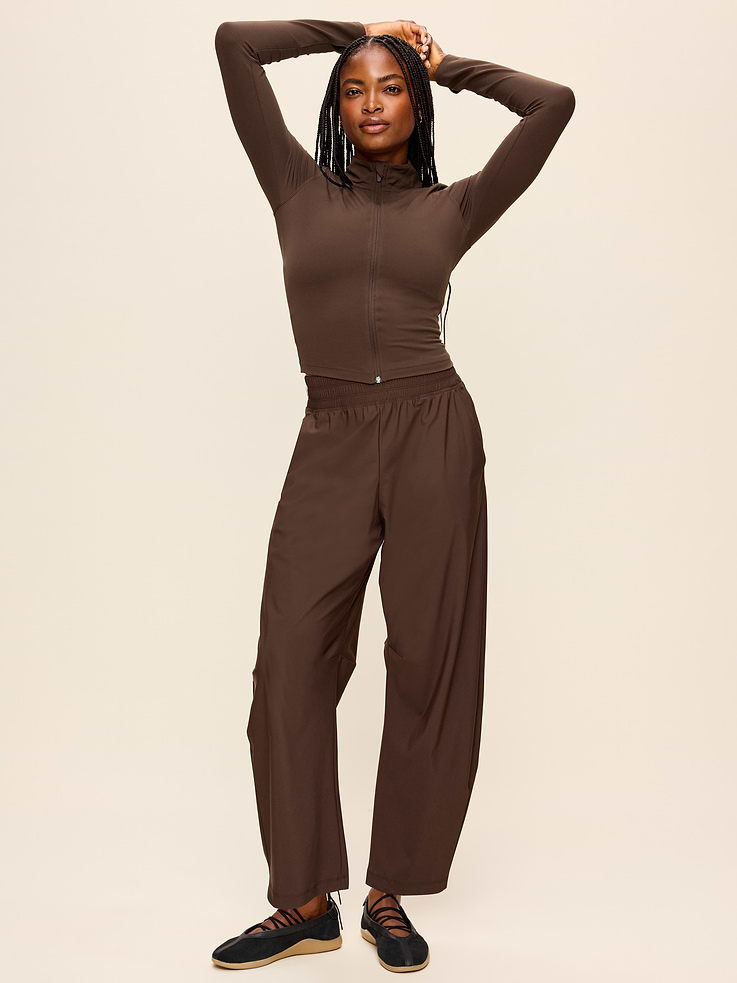 Image number 2 showing, High-Waisted SleekTech Barrel Ankle Pants