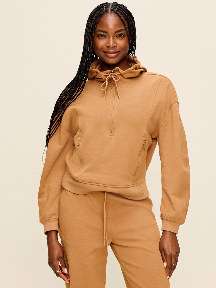 Image number 1 showing, Dynamic Fleece Half-Zip Hoodie Sweatshirt
