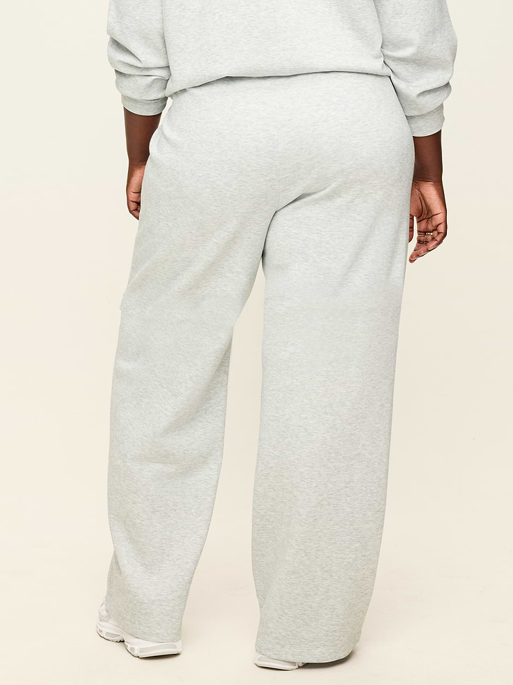Image number 11 showing, Mid-Rise Dynamic Fleece Textured Wide-Leg Sweatpants