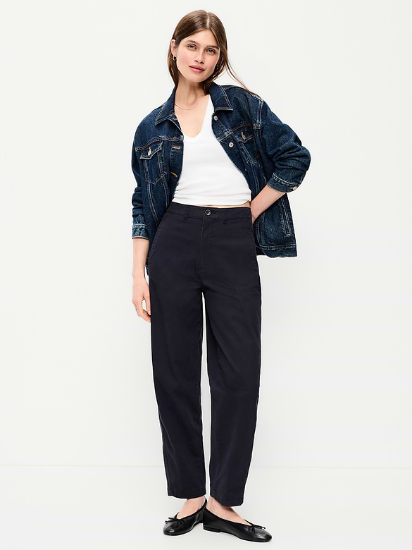 High-Waisted OGC Chino Tapered Straight Pants
