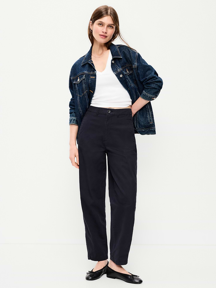 L'image numéro 1 présente Pantalon chino authentique à taille haute