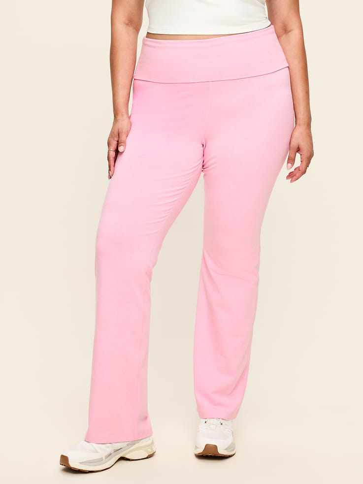 Image number 8 showing, High-Waisted PowerChill Fold-Over Bootcut Leggings