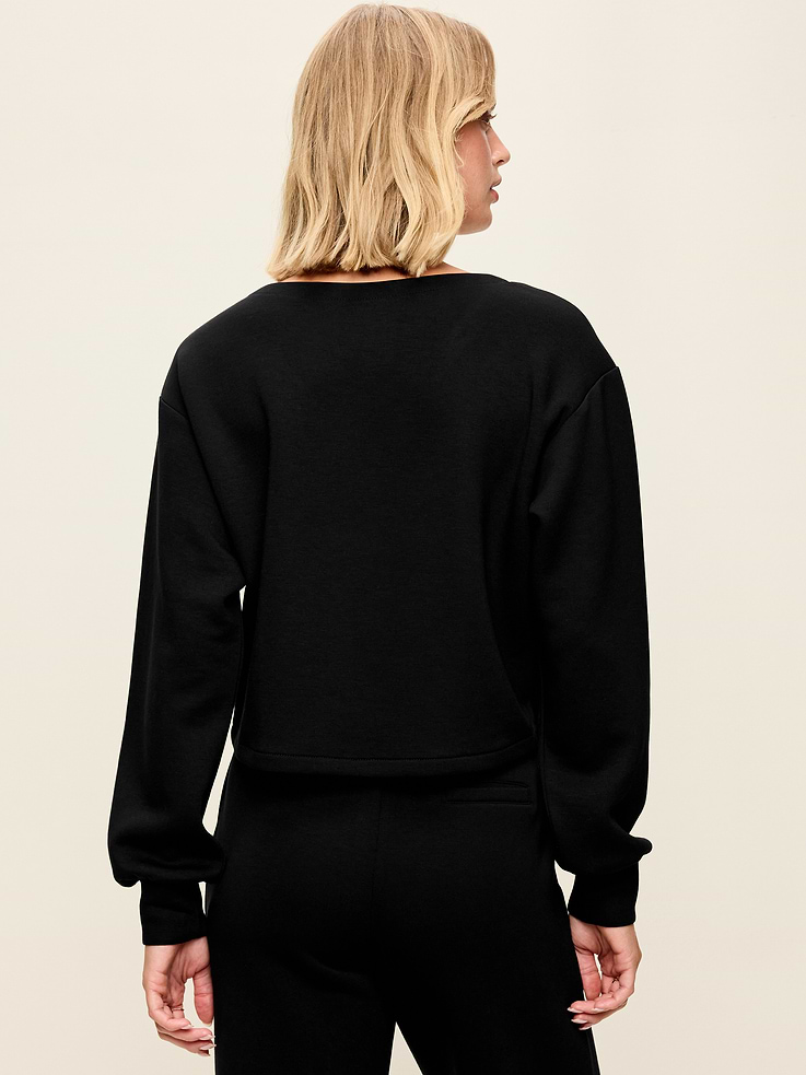 Image number 2 showing, Bounce Fleece Long-Sleeve Twist-Front Top