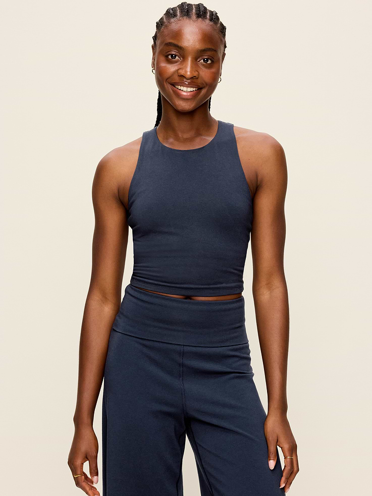 L'image numéro 1 présente Soutien-gorge de sport PowerChill à dos nageur et encolure haute à maintien léger