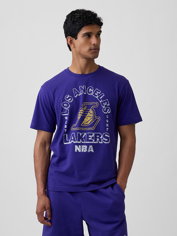 Image number 1 showing, Adult NBA Los Angeles Lakers Relaxed Graphic T-Shirt