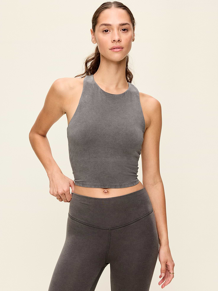 Image number 1 showing, Light Support PowerChill High-Neck Racerback Sports Bra
