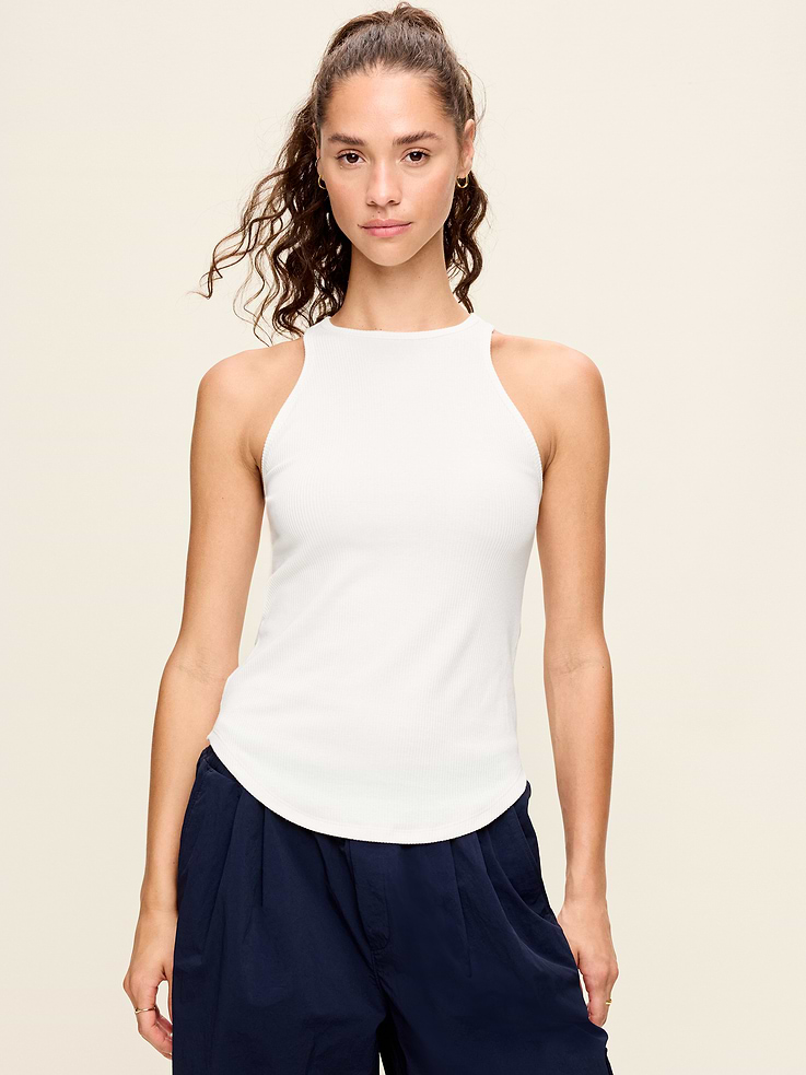 Image number 1 showing, CloudLite High-Neck Racerback Tank Top
