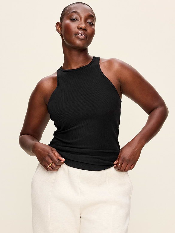 CloudLite High-Neck Racerback Tank Top