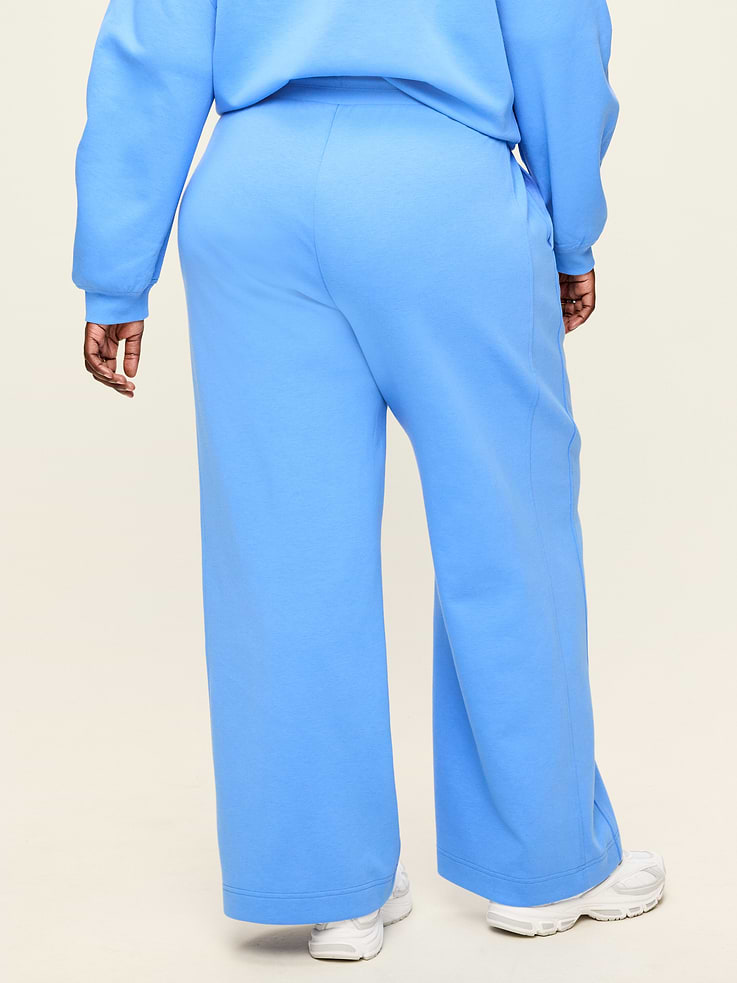 L'image numéro 7 présente Pantalon en molleton dynamique à très taille haute et à jambe large