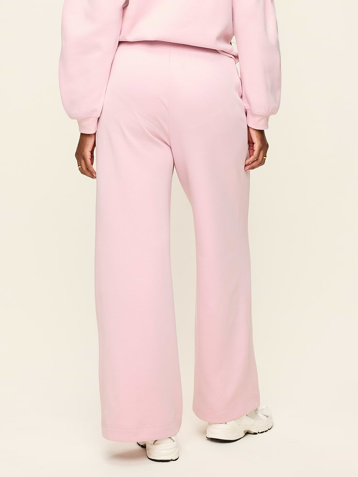 L'image numéro 6 présente Pantalon en molleton dynamique à très taille haute et à jambe large