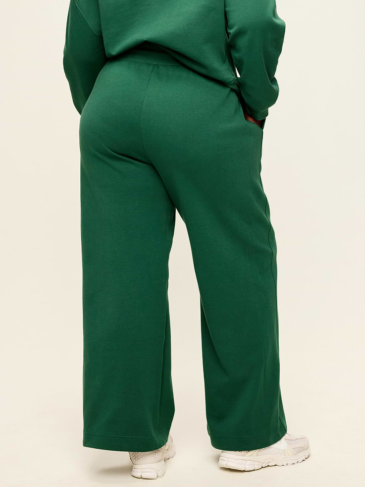 L'image numéro 8 présente Pantalon en molleton dynamique à très taille haute et à jambe large