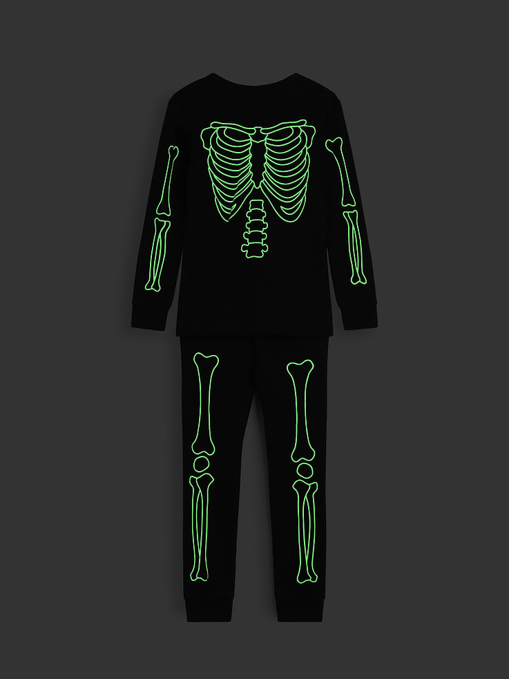Image number 1 showing, Kids & babyGap Glow-in-the-Dark Halloween PJ Set