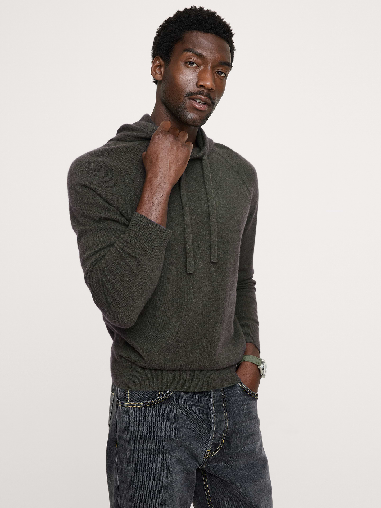Image number 1 showing, Cashmere Sweater Hoodie