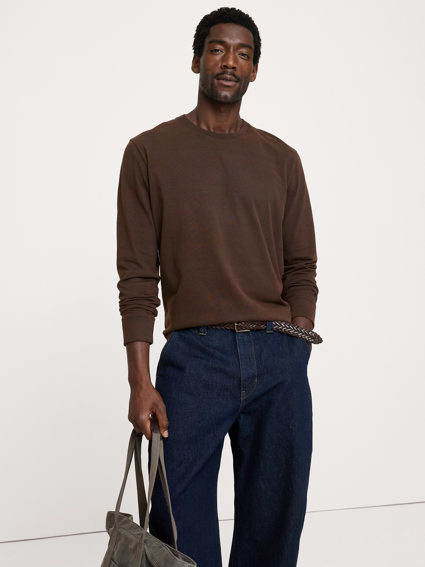 Image number 1 showing, Heavyweight Cotton Long-Sleeve T-Shirt