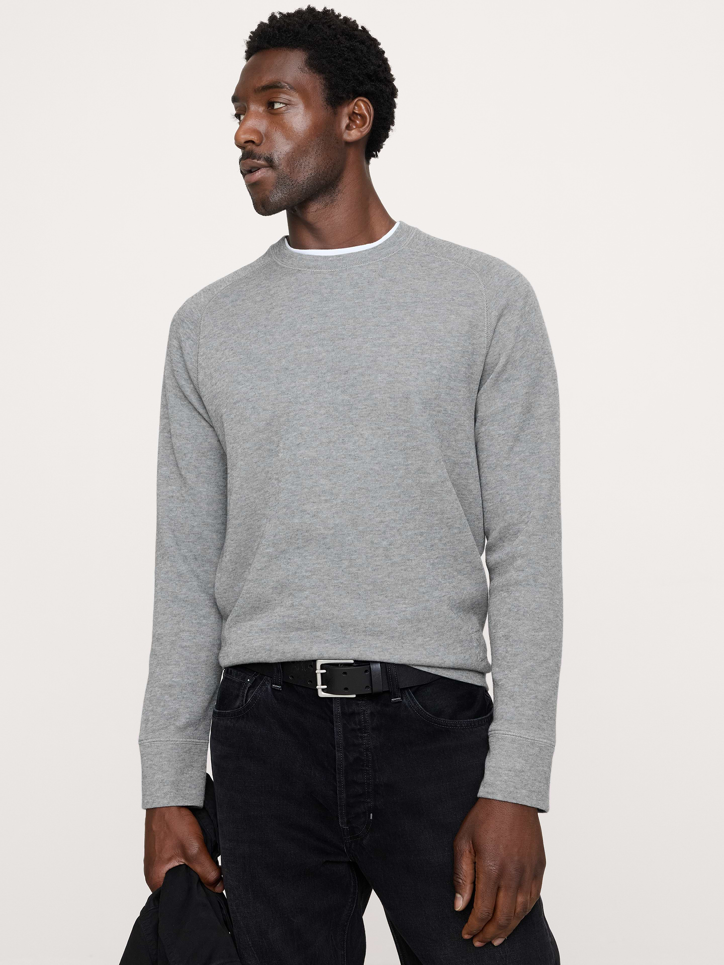 Image number 1 showing, Slub Double-Knit Crew-Neck T-Shirt