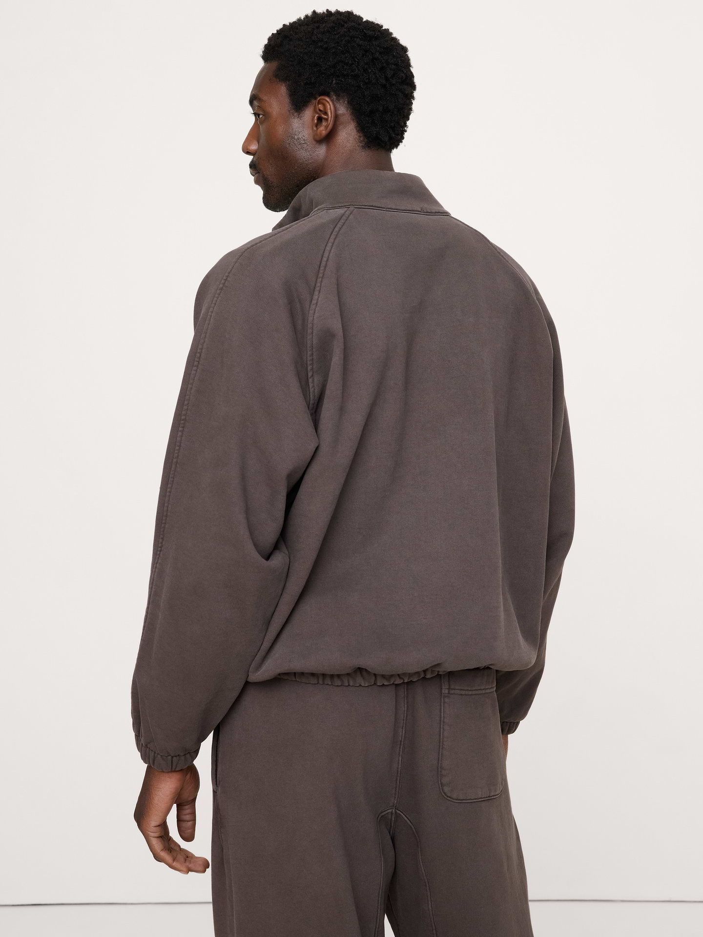 Image 2 of 5, French Terry Quarter-Zip Sweatshirt