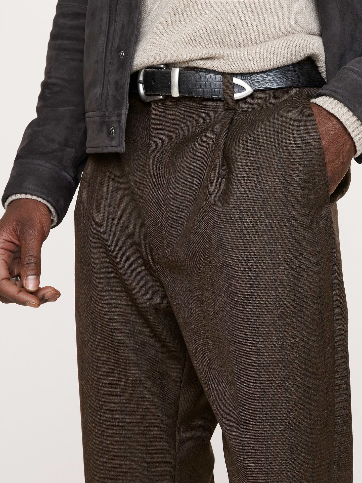 Image number 4 showing, Classic Tapered Twill Dress Pant