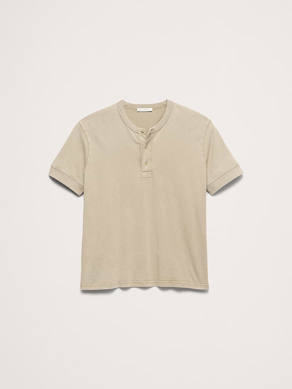 Heritage Cotton Slub Henley T-Shirt