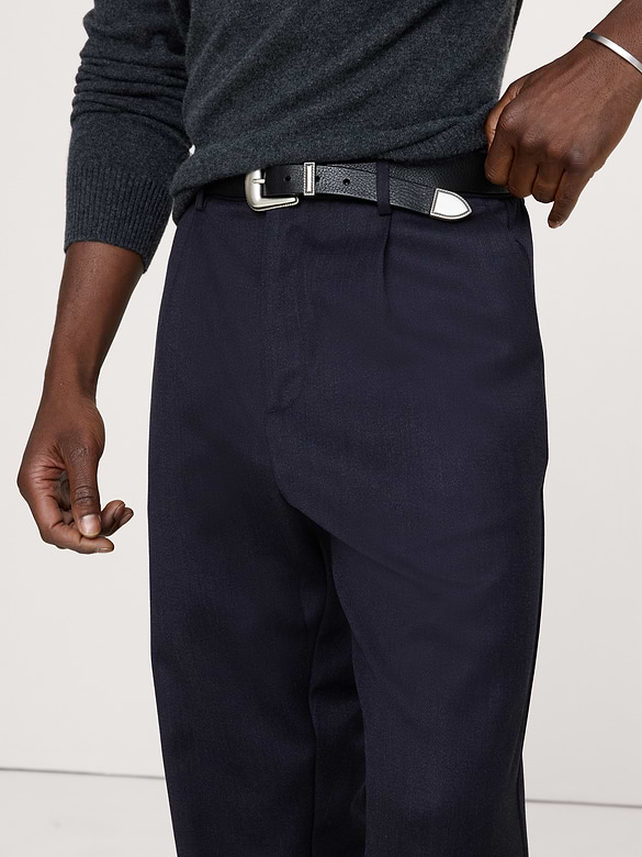 Relaxed Twill Dress Pant