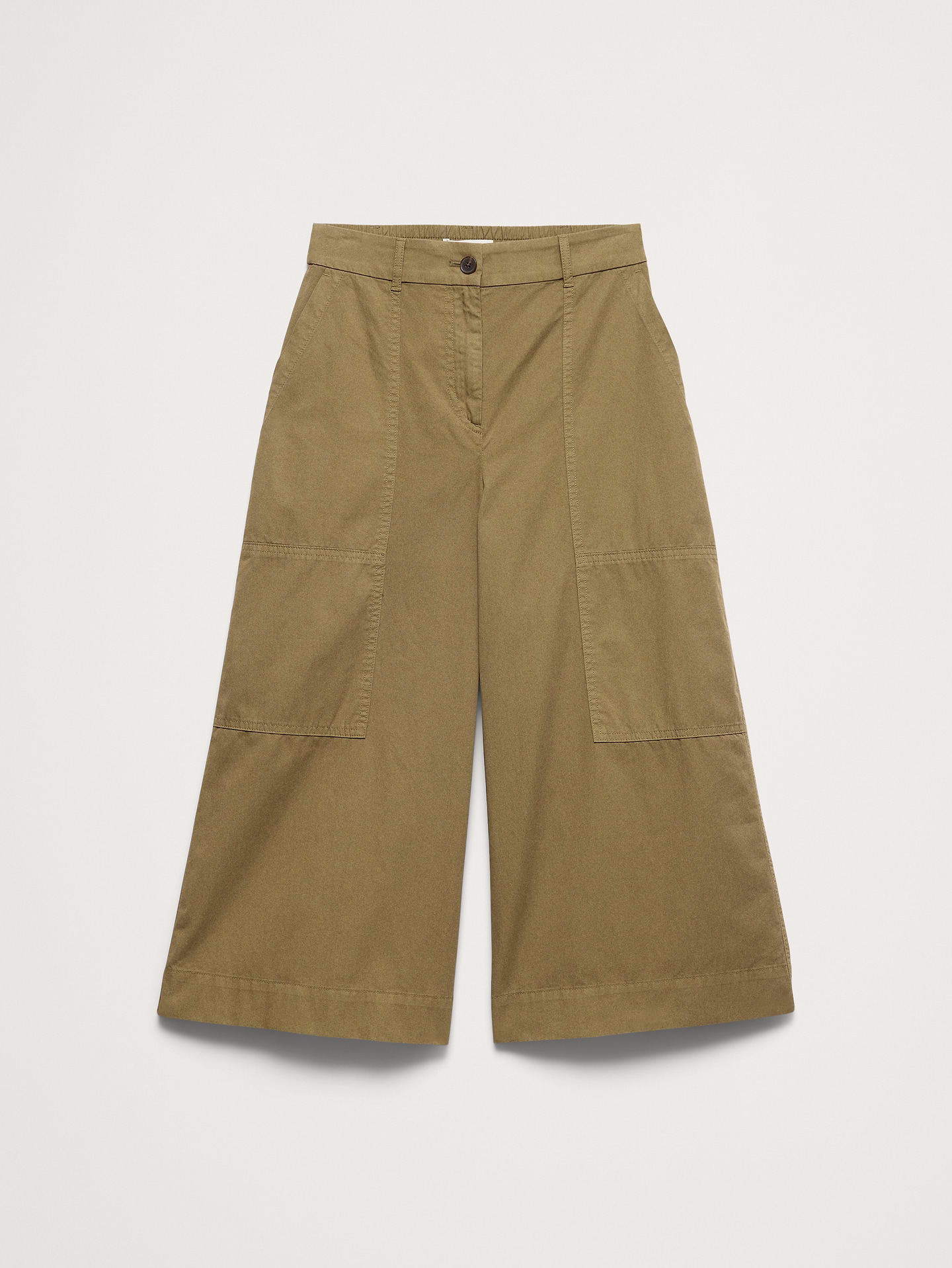 L'image numéro 8 présente Pantalon gaucho en sergé de coton