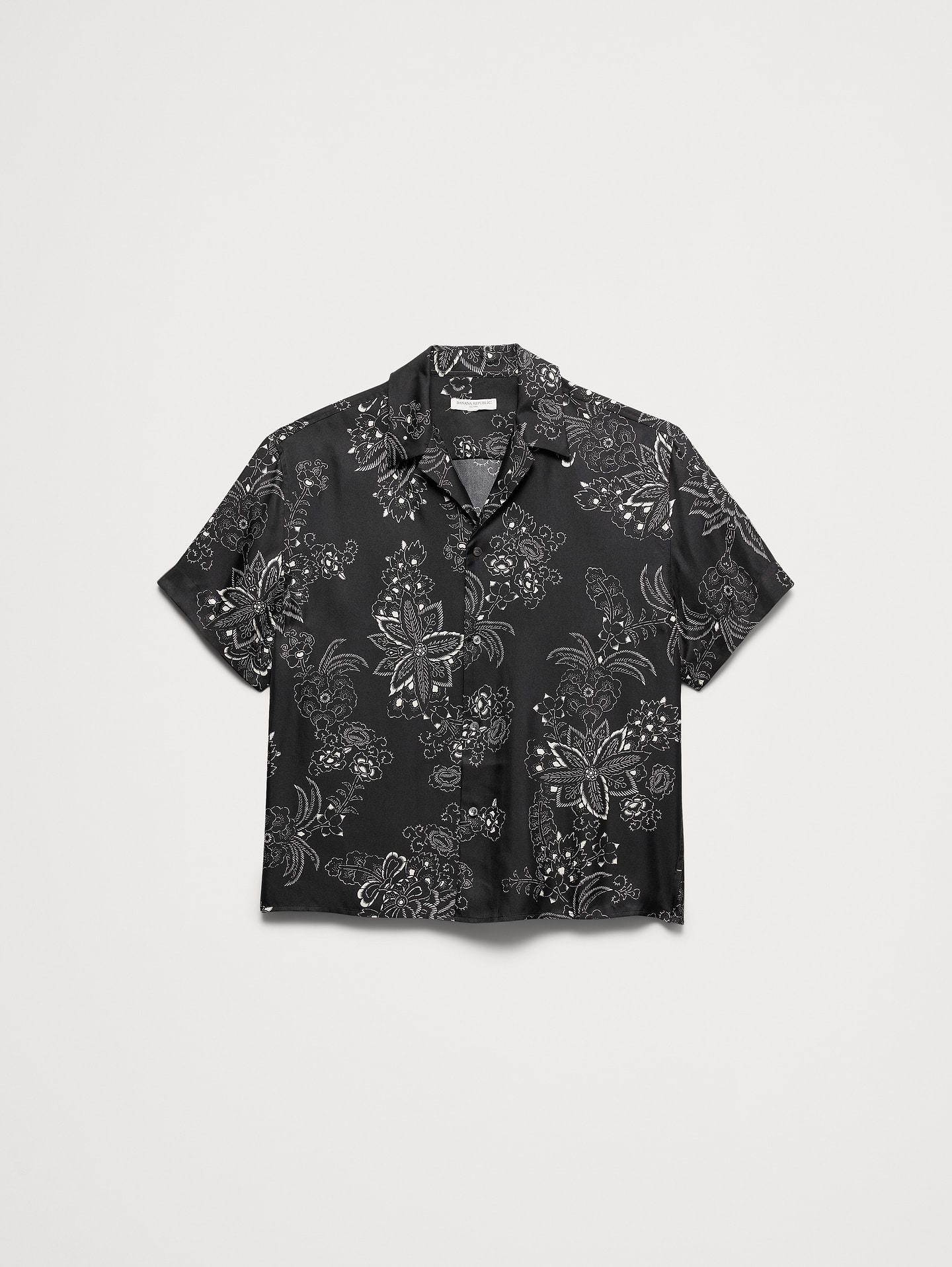 Image number 4 showing, Standard-Fit Silk Resort Shirt