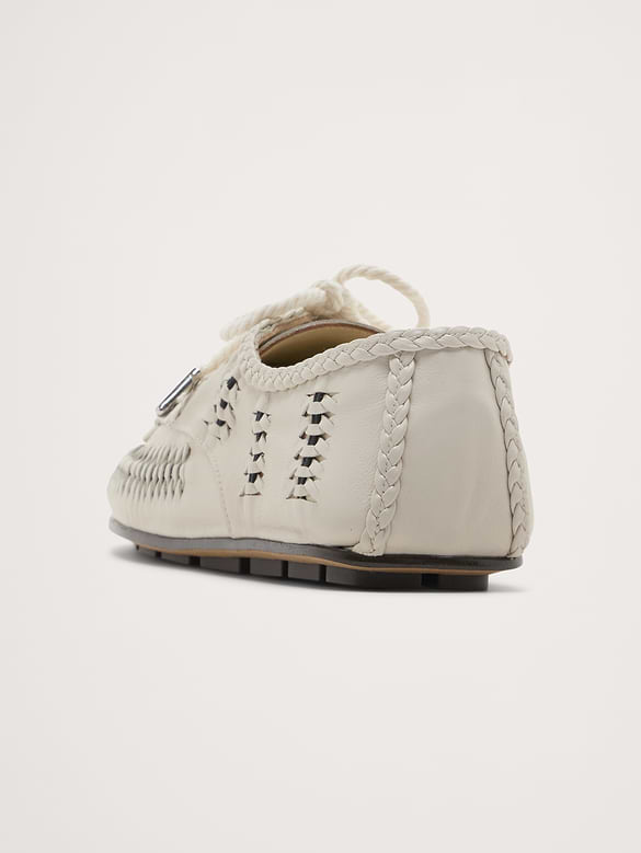 Mahira Leather Flats by Freda Salvador