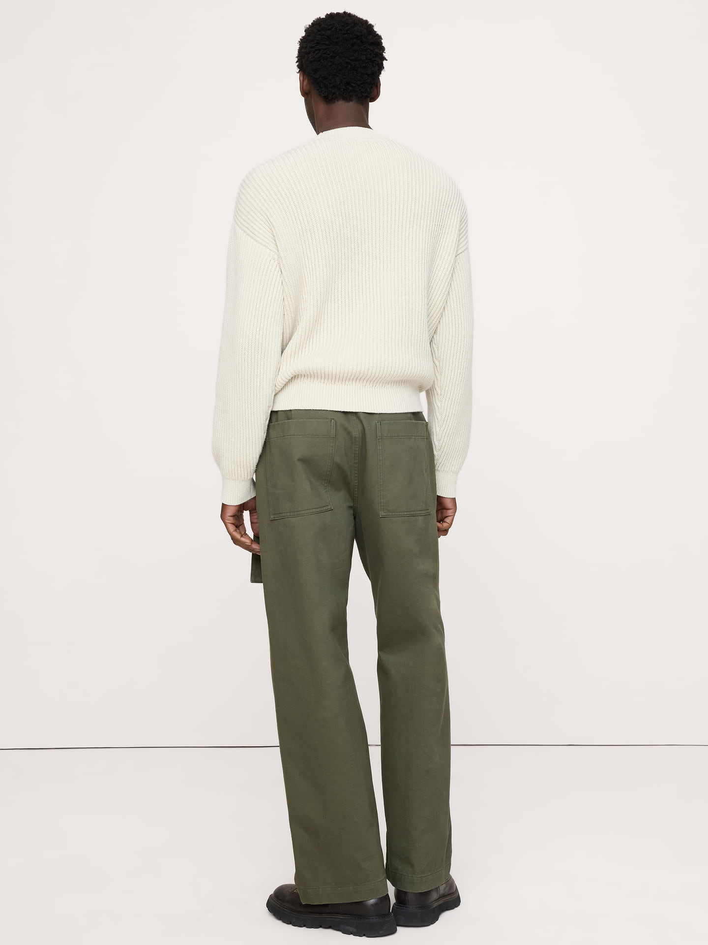 Image 5 of 7, Loose Belted Chino