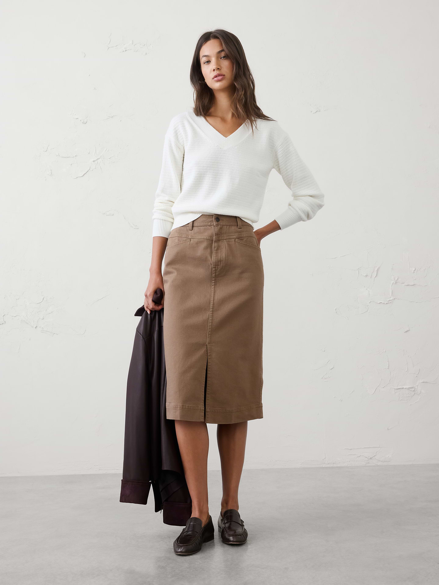 Image number 1 showing, Texture V-Neck Sweater