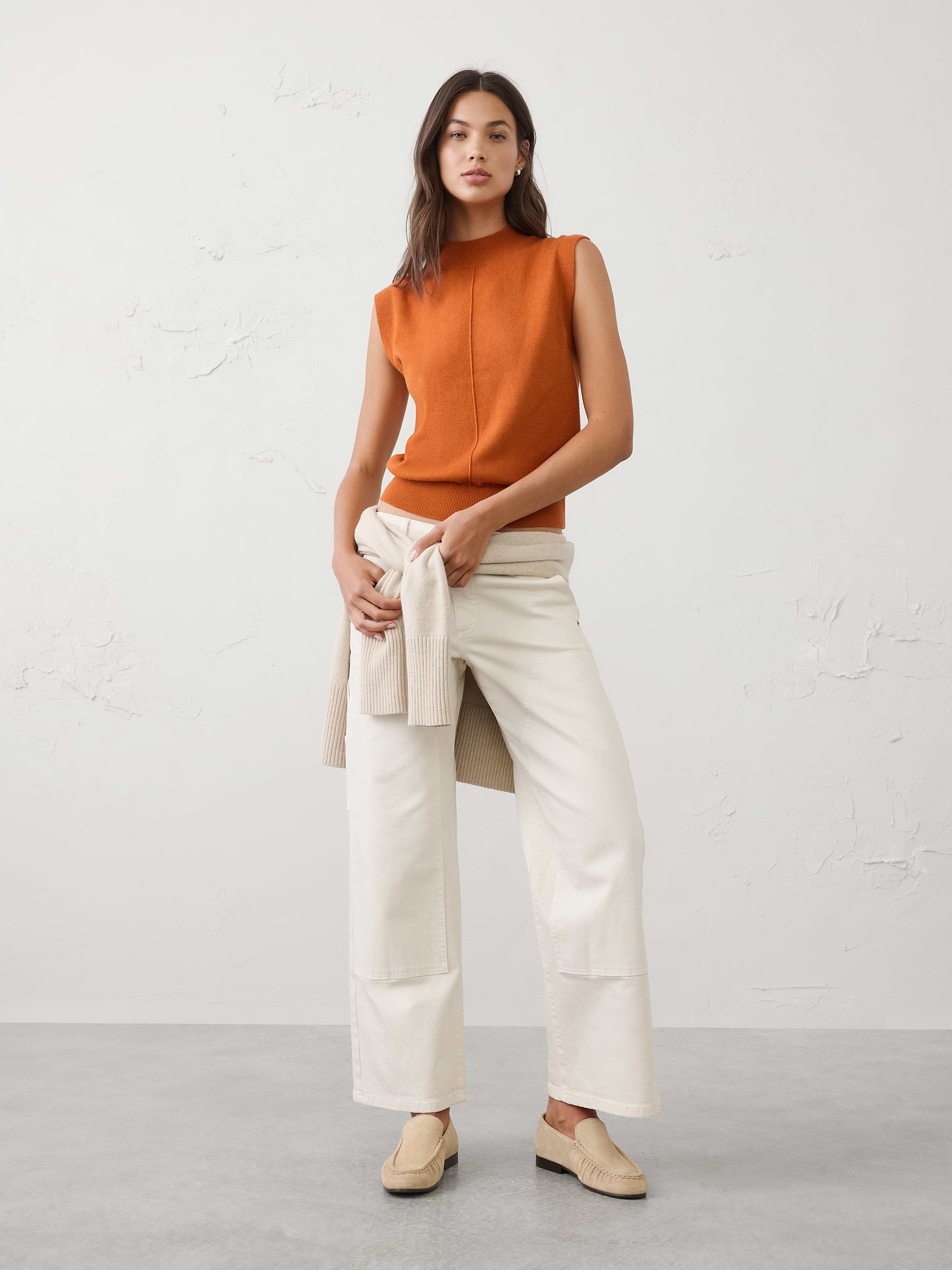 Image number 1 showing, Mockneck Shell Sweater