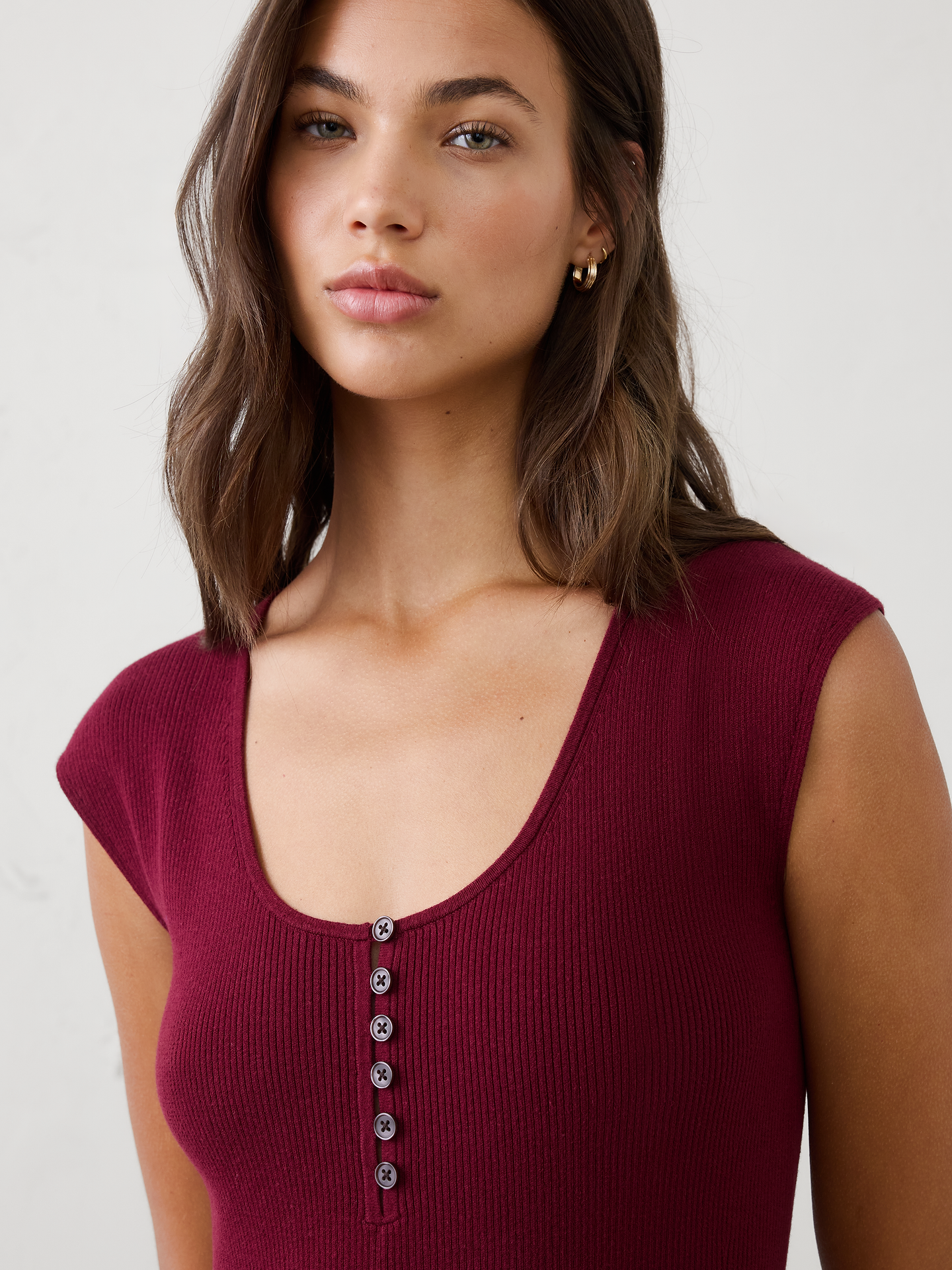 Image number 3 showing, Cotton Ribbed Midi Sweater Dress