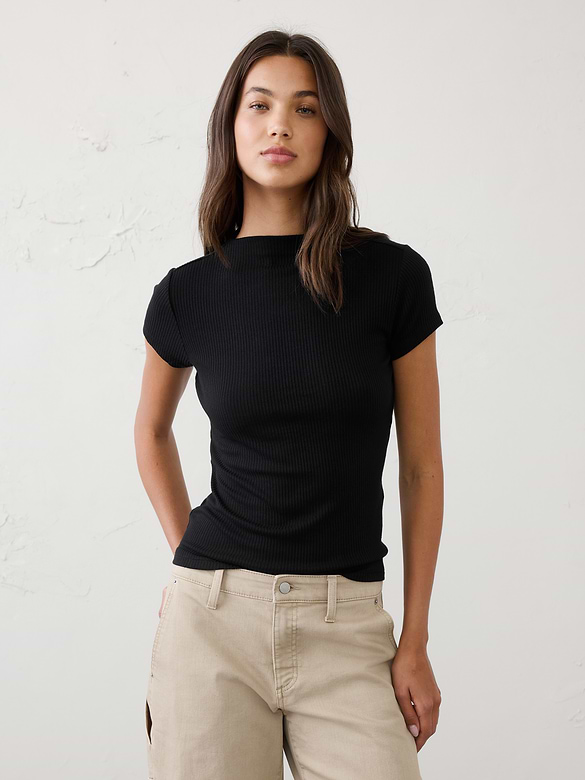 Soft Luxe Ribbed T-Shirt