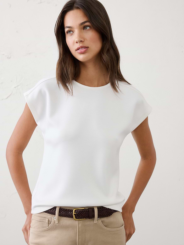 Soft Touch Cap-Sleeve Top