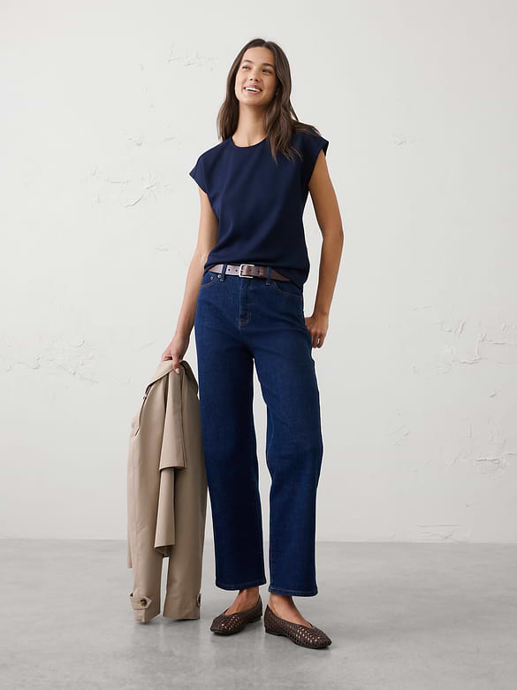 Soft Touch Cap-Sleeve Top