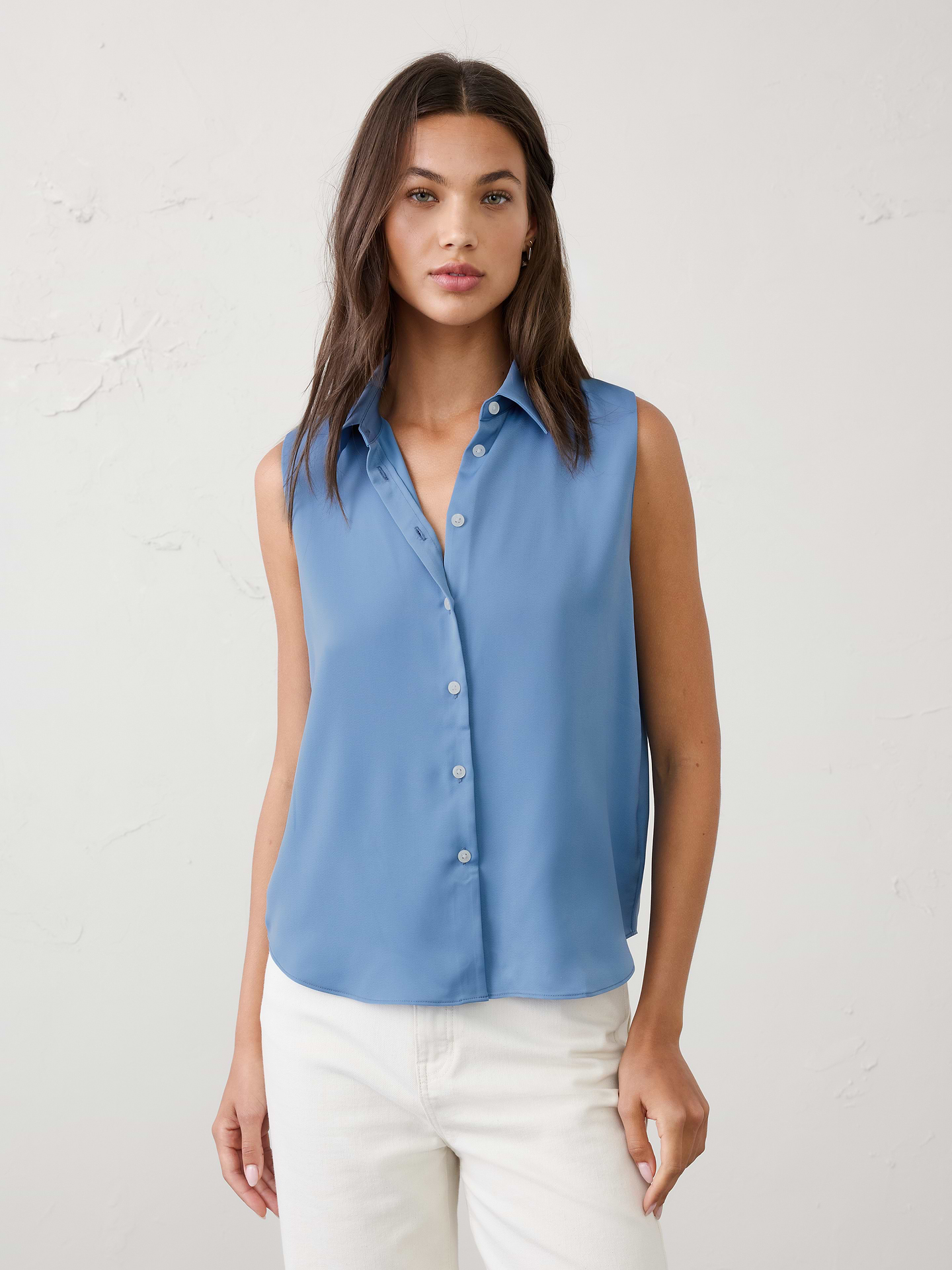 Image number 1 showing, Silky Collared Top