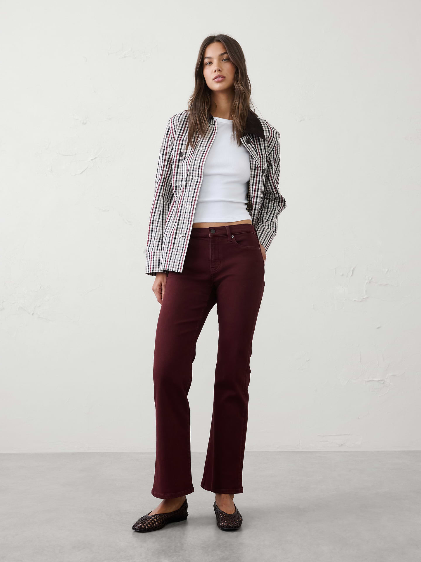 Image number 1 showing, Bootcut Mid-Rise Slim Jean
