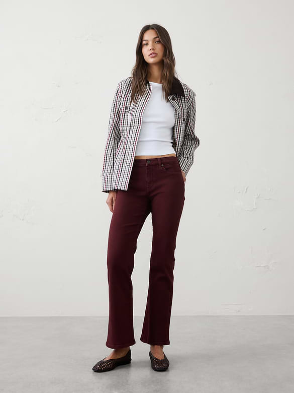 Bootcut Mid-Rise Slim Jean