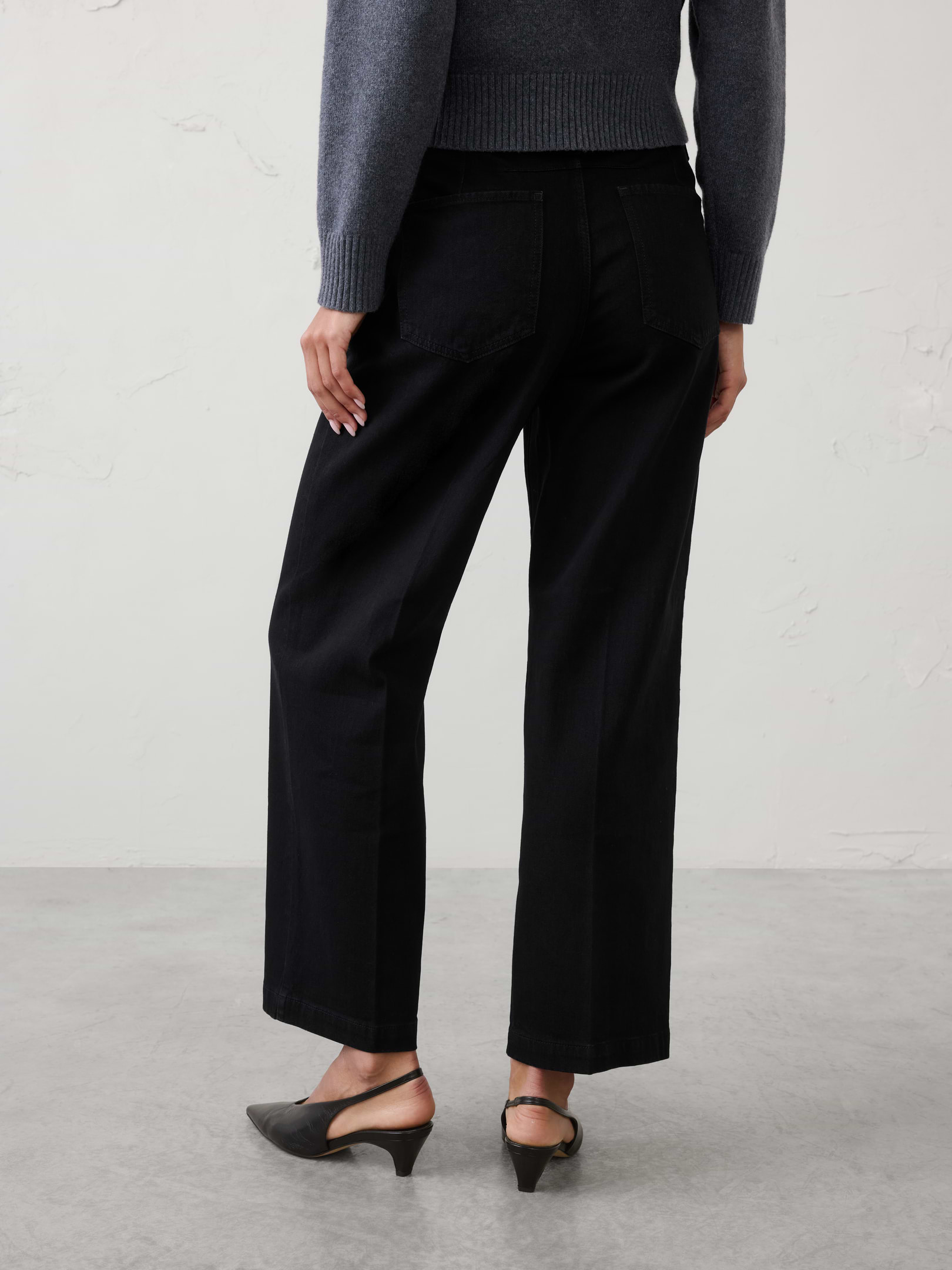 Image number 2 showing, Straight High-Rise Tailored Jean