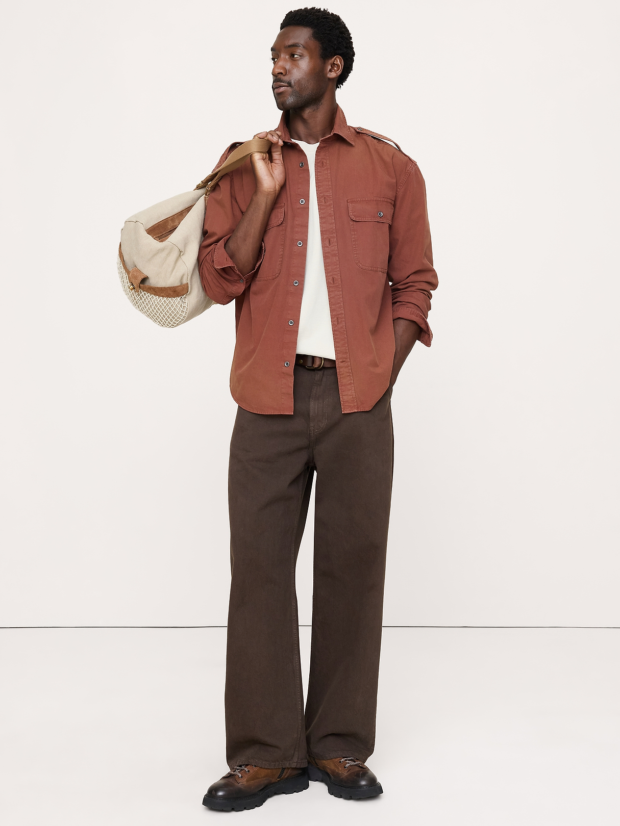 トップス archive banana republic ds knit jkt Archive Reissue Relaxed-Fit Explorer Shirt | Banana Republic