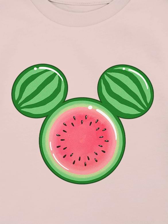 Toddler Mickey Watermelon Ears Graphic T-Shirt
